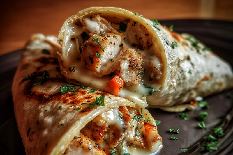 Seasoned chicken pieces cooking in a skillet with golden garlic, showing the perfect searing and aromatic cooking process