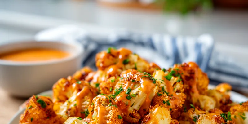 Portion of Buffalo Cauliflower